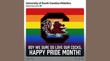 Fact Check: 'Love Our Cocks' Pride Month Joke Is NOT From Official South Carolina Gamecocks Account