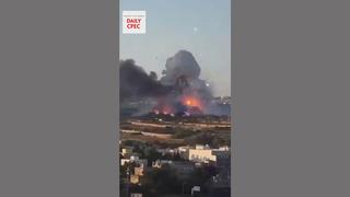 Fact Check: Video Does NOT Show Iranian Missile Strike On Israeli Or U.S. Assets -- It Shows Malta Fireworks Factory Explosion