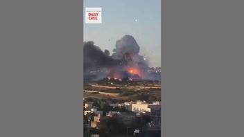 Fact Check: Video Does NOT Show Iranian Missile Strike On Israeli Or U.S. Assets -- It Shows Malta Fireworks Factory Explosion