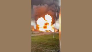 Fact Check: Video Of Burning Fuel Tank Rolling Away After Explosion Is NOT From Iran -- It Shows A 2024 Gas Station Explosion In Chechnya