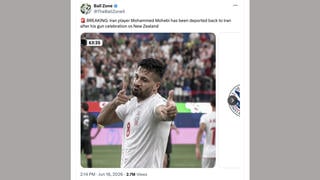 Fact Check: Iran Soccer Player Mohammed Mohebi Was NOT Deported From U.S. After His Gun Gesture During Match Against New Zealand