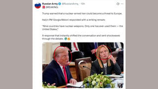 Fact Check: Italian PM Giorgia Meloni Did NOT Point Out US Nuclear Weapon Use In Response To Trump