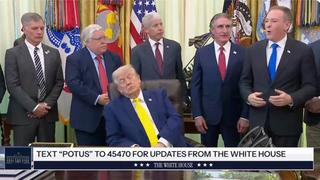 Fact Check: Video Does NOT Show Trump Asleep Or Unconscious In Oval Office Meeting -- He Briefly Closes His Eyes