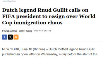 Fact Check: Dutch Legend Ruud Gullit DENIED Calling On FIFA President Infantino To Resign Amid U.S. Immigration Policies Controversy