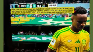 Fact Check: FAKE Fox Sports Graphic During Mexico-South Africa World Cup Match Includes Long Explanation That Team Is 'Down To 9 Players'