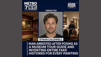 Fact Check: FAKE Story About Ethan Caldwell Arrested For Pretending To Be A Museum Tour Guide And Making Up History Of Art -- It Is Satire