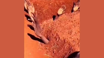 Fact Check: FAKE Video Of Hands Sticking Out Of The Ground Does NOT Show People Allegedly Buried Alive In Sudan