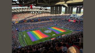 Fact Check: FAKE Photo Shows Pride Rainbow Flags On Pitch Ahead Of Iran-Egypt World Cup Match -- It Is AI-Generated