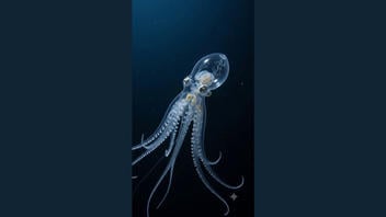 Fact Check: FAKE Video Shows A Transparent Squid 'The Real Invisible Man Of The Ocean' -- Made With Google AI