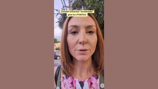 Fact Check: Satirical Video Of Woman 'Accidentally' Attending Pride Fest Does NOT Show Real-Life 'Christian Influencer'