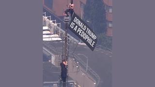 Fact Check: FAKE Photos, Videos Show Empire State Building Daredevils With Flags Bearing Different Messages