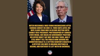Fact Check: Mitch McConnell's Wife Elaine Chao Did NOT Go To China After He Was Hospitalized With 'Cardiac Arrest' -- Had Been There For Days