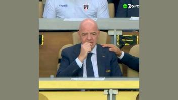 Fact Check: Image Does NOT Show FIFA President Infantino Looking Anxious After Messi Missed Penalty Against Egypt -- Predates The Match