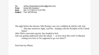 Fact Check: REAL Email In Epstein Files Contains Joke About Mitt Romney's Wife And Barack Obama