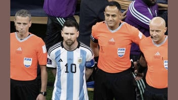 Fact Check: OLD, ALTERED Image Does NOT Show Argentina-England Referee Ismail Elfath 'Asking For A Photo' With Lionel Messi In 2026 -- Or Ever