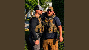 Fact Check: NOT Real Photo Of ICE Officers In Biddeford, Maine -- Made-Up Details AI-Generated From Blurry Source
