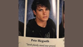 Fact Check: FAKE Pete Hegseth Yearbook Picture With Black Hair And Guyliner -- His Real Yearbook Pictures Are Different