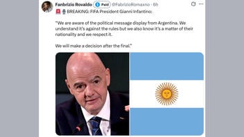 Fact Check: FIFA President Gianni Infantino Did NOT Say They Will Make A Decision About Argentina Political Message After Final Game