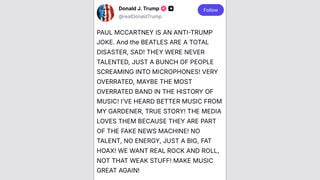 Fact Check: FAKE Trump Post 'Paul McCartney Is An Anti-Trump Joke' -- Creator Says Not Real
