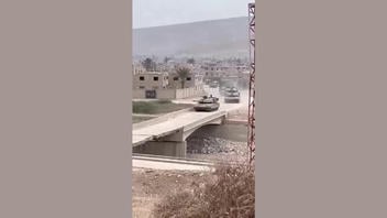 Fact Check: FAKE Video Of IED Attack On M1A Abrams Tanks Driving Over Bridge In Southern Lebanon -- AI-Generated