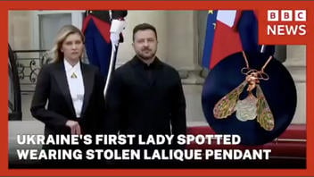 Fact Check: FAKE BBC Report Claims Olena Zelenska Was Spotted Wearing Stolen Lalique Pendant
