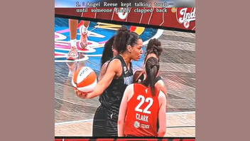 Fact Check: FAKE Video Shows Caitlin Clark Deck Valkyries Player, Knocking Her Down--It Didn't Happen AND Player Is NOT Angel Reese