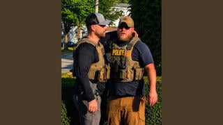 Fact Check: NOT Real Photo Of ICE Officers In Biddeford, Maine -- Made-Up Details AI-Generated From Blurry Source