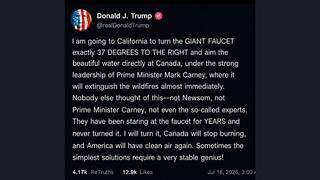 Fact Check: Trump Did NOT Say He Would 'Turn The Giant Faucet' Toward Canada On Truth Social