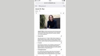 Fact Check: Jason R. Day Is NOT Real Artist, Impersonator Who Vanished In 2012 -- He Is AI-Generated Wikipedia Spoof of Professor Jason Arday
