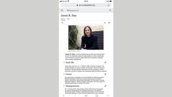 Fact Check: Jason R. Day Is NOT Real Artist, Impersonator Who Vanished In 2012 -- He Is AI-Generated Wikipedia Spoof of Professor Jason Arday