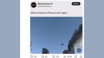 Fact Check: Mehdi Hasan Social Media Post Did NOT Have A 9/11 Image Under The Caption 'Make American Planes Crash Again.' -- Now-Deleted Post Retweeted NewsWire