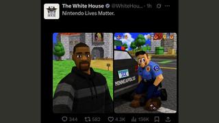 Fact Check: FAKE Screenshot Shows Nonexistent White House X Post With 'Nintendo Lives Matter' Images of George Floyd, Derek Chauvin