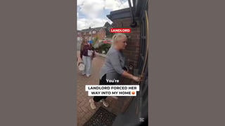 Fact Check: FAKE Video Shows Landlord Evicting Tenant While New Tenants Are Already on Doorstep -- For Entertainment