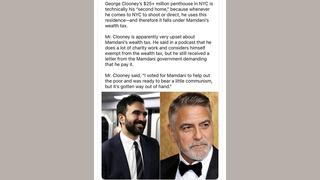 Fact Check: FAKE Report Says Clooney Expects To Be Exempt From Mamdani's NYC 'Wealth Tax'