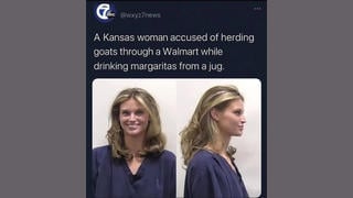 Fact Check: FAKE Story Of Woman Herding Goats Through Walmart While Drinking Margaritas From A Jug Is A Meme