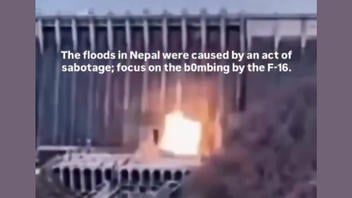 Fact Check: FAKE Video Does NOT Show F-16 Causing Nepal Floods -- First Clip Has Been Online Since May 2026 With AI Watermark