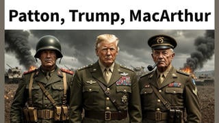 Fact Check: Trump DID Post AI-Generated Image Of Himself With Patton, MacArthur -- All In Historically Inaccurate Uniforms