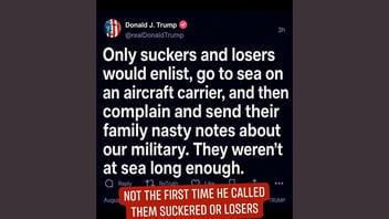 Fact Check: FAKE Trump Post Referred to Servicemembers At USS Lincoln As 'Suckers And Losers'