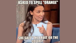 Fact Check: FAKE Video Shows AOC Saying 'The Fruit Or The Color?' When Asked To Spell 'Orange'