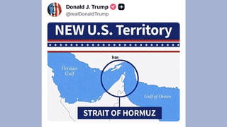 Fact Check: White House DID Post Map Showing Strait of Hormuz Is New U.S. Territory -- Also on Truth Social 