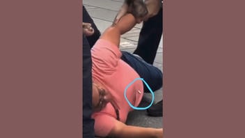 Fact Check: Video Does NOT Show Bullet 'Jumping' Out Of Pamela Cisneros' Body -- It Is A Taser Probe Stuck In Her Shirt