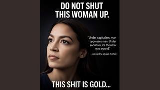 Fact Check: AOC Did NOT Say 'Under Capitalism, Man Oppresses Man, Under Socialism, It's the Other Way Round'
