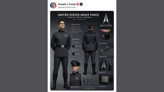 Fact Check: NO Evidence AI-Generated Image Trump Shared Is Official New Space Force Uniform