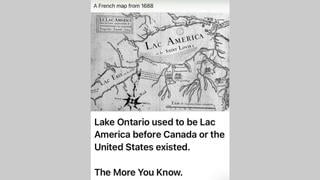 Fact Check: ALTERED 1688 "Lac America" Map Has The Name Of Lac Ontario Swapped Out To Falsify Historic Record Of Lake's Name
