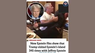 Fact Check: FAKE Post Falsely Claims New Epstein Files Release Shows Trump Visited Epstein Island 345 Times