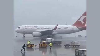 Fact Check: FAKE Video Shows Airplane Spinning Wildly On Runway Accident -- It Is AI-Generated