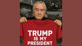 Fact Check: FAKE Image Of Robert De Niro With 'Trump Is My President' Shirt Was Posted On Trump's Truth Social Account -- It Is AI-Generated