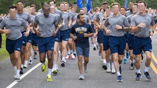 Fact Check: Image Does NOT Accurately Depict Kash Patel's Height Running Alongside FBI New Agent Trainees -- Digitally Altered