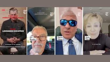 Fact Check: FAKE New York Times Videos Of Leonardo DiCaprio, Eric Braeden, Other Celebs, Falsely Claim They Support 'All Democrats Are Criminals'