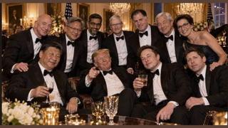 Fact Check: FAKE Photo Shows Trump, Xi, Musk, Altman, Bezos And Others Toasting At Black-Tie Event